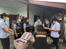 S__18358338.jpg - กองสาธารณสุขและสิ่งแวดล้อม เทศบาลตำบลสันป่าตอง นำโดยท่านรองนายศรีทอน  ปัญญา รองนายกเทศมนตรีตำบลสันป่าตอง พยาบาลวิชาชีพ นักกายภาพบำบัด  และร่วมกับอสม หมู่1 ตำบลยุหว่า ได้ลงเยี่ยมบ้านผู้ป่วยในชุมชนเพื่อติดตามอาการ แนะนำให้ความรู้ด้านสุขภาพและการปฏิบัติตัวในการรับประทานยาต่อเนื่อง การฝึกกายภาพบำบัด จัด | https://www.sanpatong.go.th