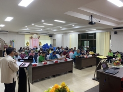 เทศบาลตำบลสันป่าตองได้มีการจัดอบรมโครงการให้ความรู้กฎหมายให้แก่ประชาชน ภาพที่ 1 | https://www.sanpatong.go.th