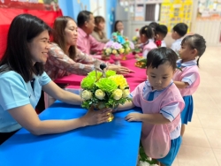 ศูนย์พัฒนาเด็กเล็ก เทศบาลตำบลสันป่าตอง ได้จัดโครงการเรียนรู้สู่โลกกว้างอนุบาลวัยใส (กิจกรรมวันไหว้ครู ศูนย์พัฒนาเด็กเล็กฯ) ประจำปีงบประมาณ พ.ศ.2567 ภาพที่ 26 | https://www.sanpatong.go.th