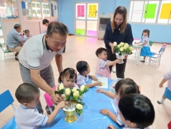 ศูนย์พัฒนาเด็กเล็ก เทศบาลตำบลสันป่าตอง ได้จัดโครงการเรียนรู้สู่โลกกว้างอนุบาลวัยใส (กิจกรรมวันไหว้ครู ศูนย์พัฒนาเด็กเล็กฯ) ประจำปีงบประมาณ พ.ศ.2567 ภาพที่ 16 | https://www.sanpatong.go.th