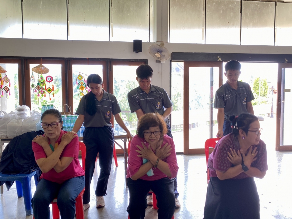 โรงเรียนผู้สูงอายุเทศบาลตำบลสันป่าตองได้เข้าร่วมโครงการพลศึกษาและกีฬากับการพัฒนาเด็ก เยาวชน และประชาชนในชุมชนให้มีสุขภาวะที่ดี โดยคณะศึกษาศาสตร์ มหาวิทยาลัยการกีฬาแห่งชาติ วิทยาเขตเชียงใหม่ ภาพที่ 27 | https://www.sanpatong.go.th