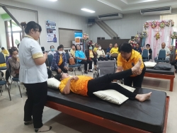 การอบรมพัฒนาศักยภาพ อสม. Caregivers (CG) ในการดูแลฟื้นฟูสมรรถภาพผู้พิการและผู้สูงอายุ ภาพที่ 12 | https://www.sanpatong.go.th