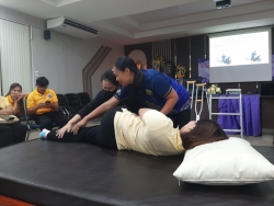 การอบรมพัฒนาศักยภาพ อสม. Caregivers (CG) ในการดูแลฟื้นฟูสมรรถภาพผู้พิการและผู้สูงอายุ ภาพที่ 13 | https://www.sanpatong.go.th