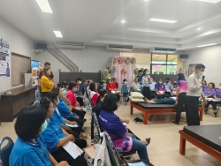 การอบรมพัฒนาศักยภาพ อสม. Caregivers (CG) ในการดูแลฟื้นฟูสมรรถภาพผู้พิการและผู้สูงอายุ ภาพที่ 8 | https://www.sanpatong.go.th