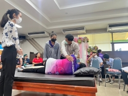การอบรมพัฒนาศักยภาพ อสม. Caregivers (CG) ในการดูแลฟื้นฟูสมรรถภาพผู้พิการและผู้สูงอายุ ภาพที่ 10 | https://www.sanpatong.go.th