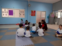 จัดบริการตรวจสุขภาพช่องปากและให้บริการเคลือบฟลูออไรด์ในเด็กนักเรียนกลุ่มปฐมวัย ของศูนย์พัฒนาเด็กเล็กเทศบาลตำบลสันป่าตอง โดยโรงพยาบาลสันป่าตอง ภาพที่ 2 | https://www.sanpatong.go.th