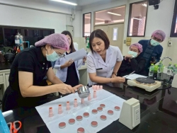 249622_0.jpg - โครงการส่งเสริมการเรียนรู้ตามอัธยาศัยให้กับประชาชนในเขตเทศบาลตำบลสันป่าตอง กิจกรรมการทำผลิตภัณฑ์คอสเมติค ลิปมันจากสารสกัดธรรมชาติ | https://www.sanpatong.go.th