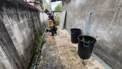 S__35143694.jpg - เทศบาลตำสันป่าตอง ร่วมกับงานป้องกันและบรรเทาสาธารณภัย สำนักปลัดเทศบาล ดำเนินการตัดกิ่งไม้และเก็บกวาดเศษไม้บริเวณด้านหลังอาคาร | https://www.sanpatong.go.th