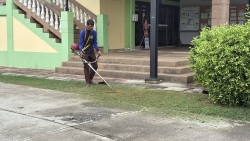 S__32661529.jpg - เทศบาลตำบลสันป่าตอง ร่วมกับ งานป้องกันและบรรเทาสาธารณภัย สำนักปลัดเทศบาลดำเนินการตัดหญ้าบริเวณรอบอาคารป้องกันและบรรเทาสาธารณภัยเพื่อปรับปรุงภูมิทัศน์ | https://www.sanpatong.go.th