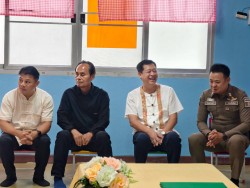 โครงการหนูน้อยปลอดภัยสวมหมวกนิรภัยมีวินัยจราจร สนับสนุนโดยกองทุนหลักประกันสุขภาพท้องถิ่น(กปท.) ภาพที่ 8 | https://www.sanpatong.go.th