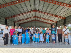 โครงการหนูน้อยปลอดภัยสวมหมวกนิรภัยมีวินัยจราจร สนับสนุนโดยกองทุนหลักประกันสุขภาพท้องถิ่น(กปท.) ภาพที่ 19 | https://www.sanpatong.go.th